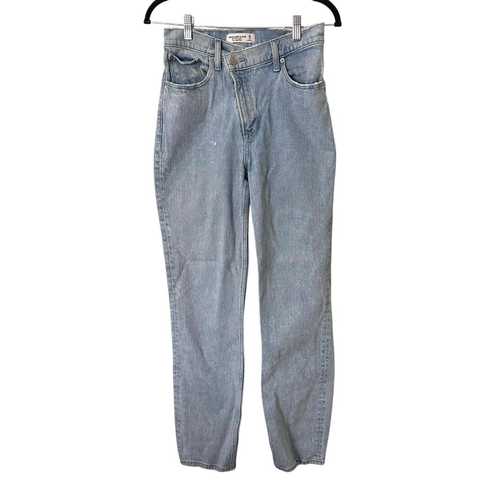 ABERCROMBIE & FITCH Ultra High‎ Rise 90s Straight Denim 26/2R - Picture 2 of 6